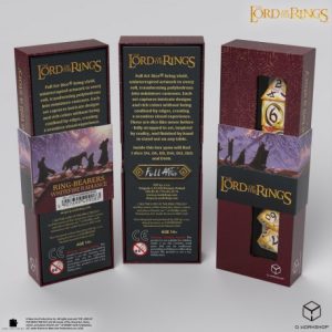 The Lord of the Rings - Ring-bearers Full Art Dice Set The Lord of the Rings - Ring-bearers Full Art Dice Set