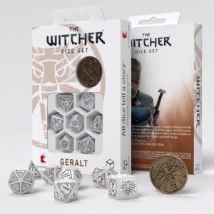 Geralt – The White Wolf - Witcher Dice Set Geralt – The White Wolf - Witcher Dice Set