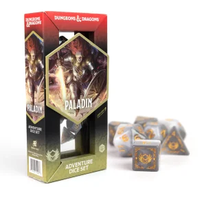 Paladin White / Grey - Sirius Dice Dungeons & Dragons Adventure Dice