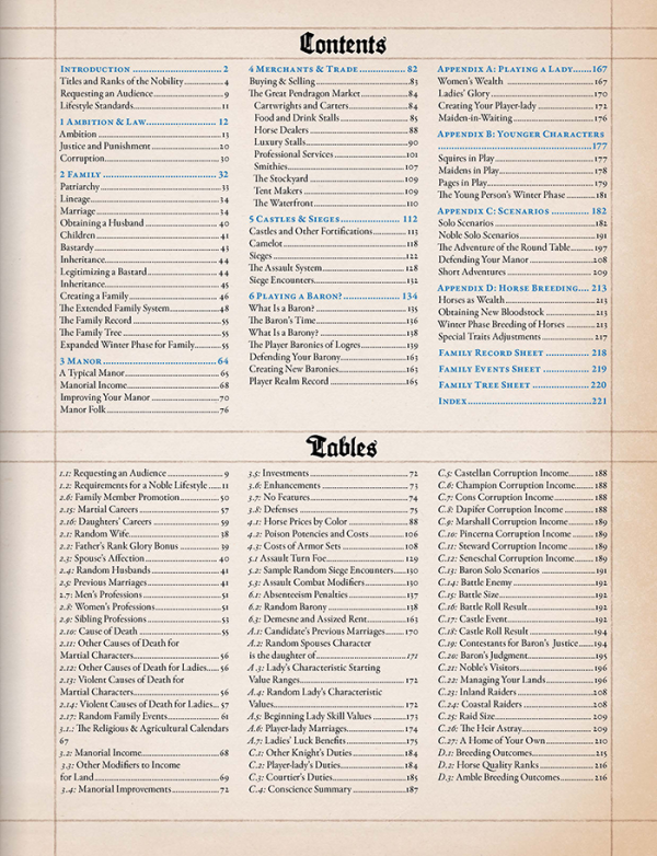 Noble's Handbook - Pendragon RPG (ENG)