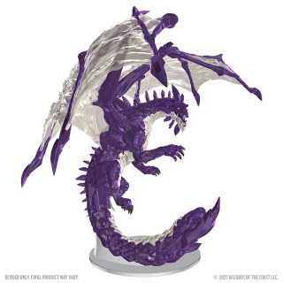 Adult Amethyst Dragon - Icons of the Realms Premium Miniatures