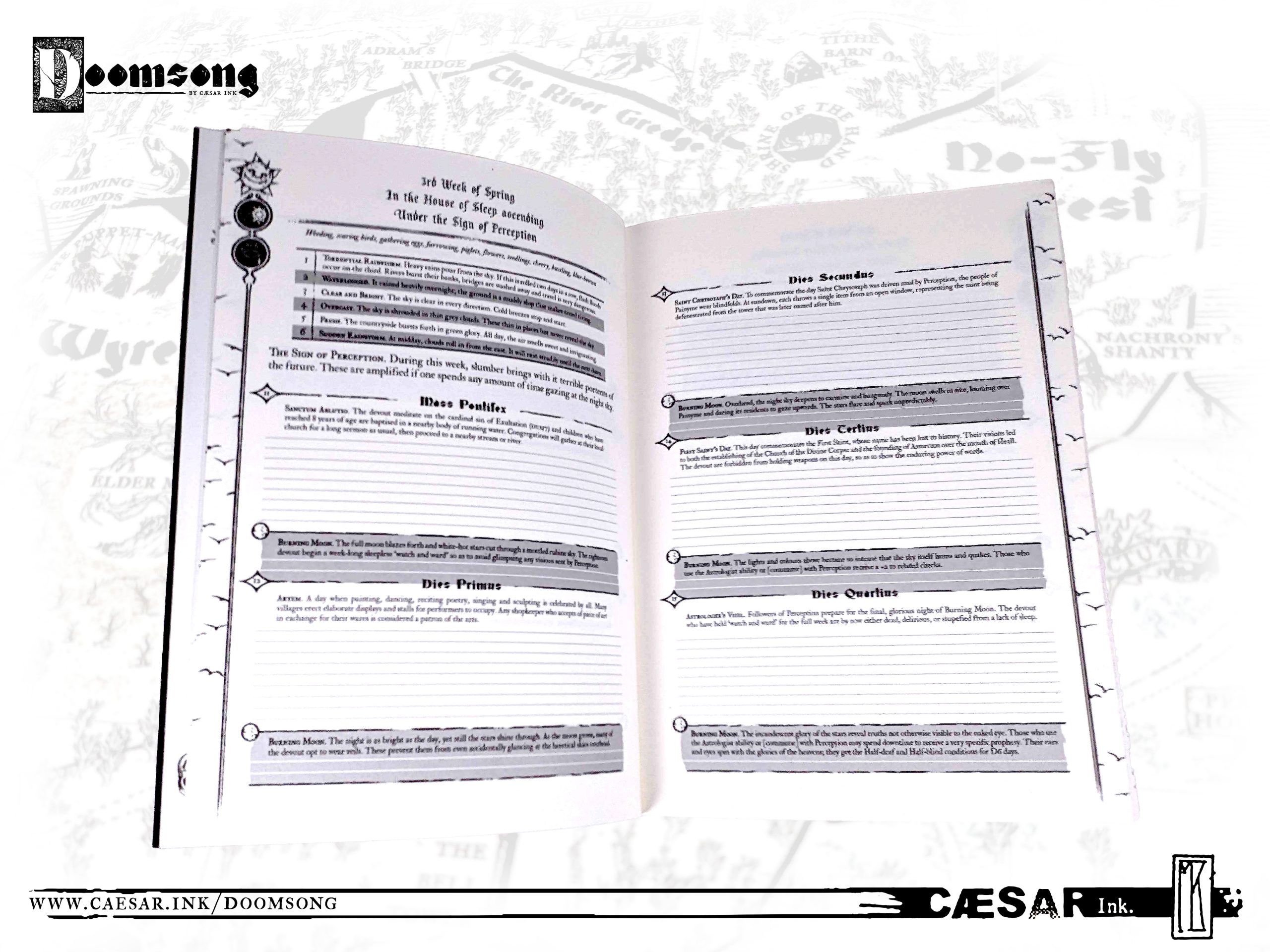 Doomsong Calendar of Painyme - Caesar Ink (eng)