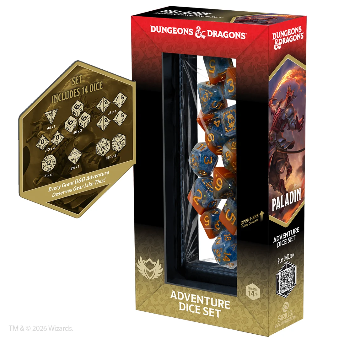 Ravenloft - Paladin Adventure Dice Set - Sirius Dice Dungeons & Dragons Adventure Dice